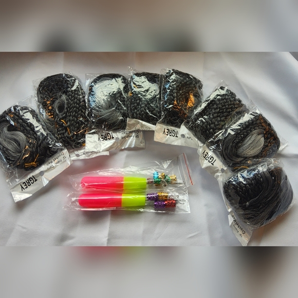 French Curl Crochet Braids 12 Inch Pre-Looped‎ Goddess Box Braids with Curly - Picture 3 of 4